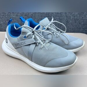 FootJoy Flex Spikeless Golf Shoes Gray Blue Lightweight Comfort Womens 8.5
